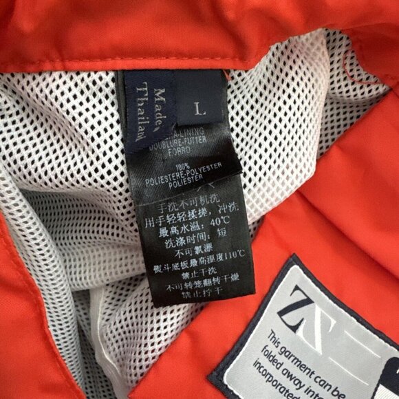 Zegna Sport Men's Swim Trunks Shorts Orange Black Fold Away Concep Size L - Picture 9 of 9